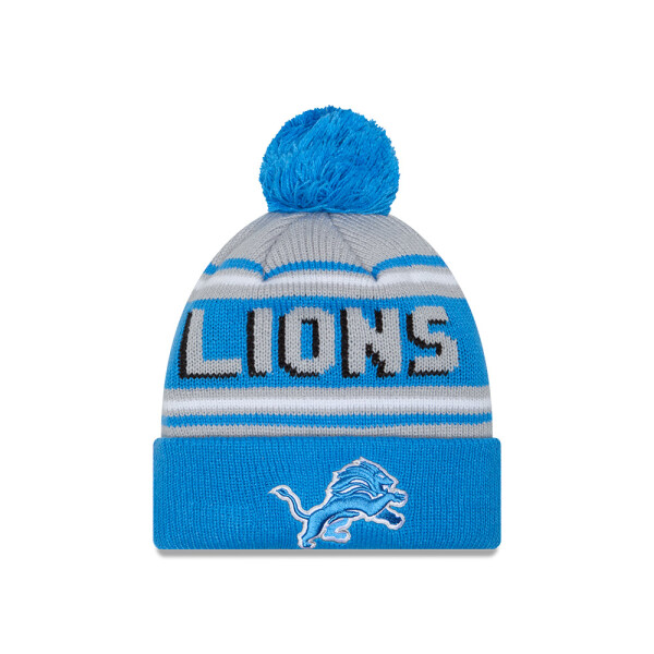 New Era Pánská zimní čepice Detroit Lions NFL Pom Wordmark