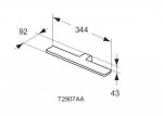 IDEAL STANDARD - Mirror&Light LED svítidlo Luxury 344x92x43 mm, 9W, chrom T2907AA