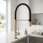 REA - Kuchyňská baterie Viera - gold brush REA-B4852