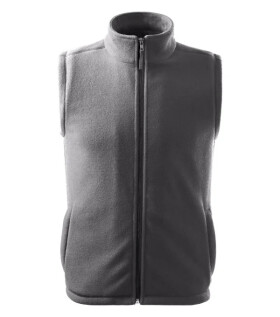 Next fleece vesta unisex ocelově šedá L