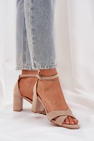 Sandály na podpatku model 210151 Step in style 41