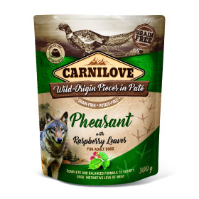 Carnilove Dog Pouch Paté Pheasant Raspberry 300g