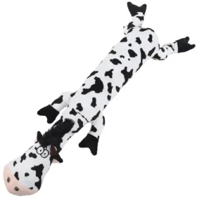 HUHUBAMBOO Plyšová hračka pro psy kráva 58 cm / S pískátkem / Polyester (353896)