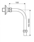 SCHELL - Vitus Odpadové koleno, chrom 256680699