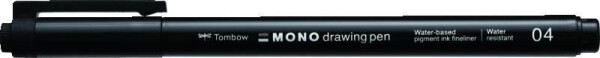 Tombow Fineliner MONO drawing pen - hrot 04 černá