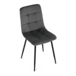 Jídelní židle, šedá, sametová látka, CT-281 GREY4