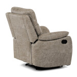 TV a relaxační křeslo s manuálním ovládáním, potah lanýžová látka v dekoru vintage