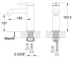 KOHLMAN - 1-otvorová umyvadlová baterie QB105A