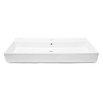 Umyvadlo SAT Infinitio 100,4x46,5 cm otvor pro baterii uprostřed SATINF10046 SATINF10046