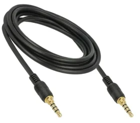 DeLock Stereo Jack 3.5 mm 4pin kabel samec-samec černý / Audio kabel / 3 m (85601)
