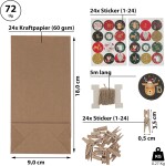 Nordstern Nordstern, DIY sada na výrobu adventního kalendáře pro děti 2, 73 ks