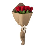 Bloomingville Umělá kytice Tulip Bouquet Red 35 cm, růžová barva, multi barva