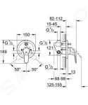 GROHE - Euroeco Vanová baterie pod omítku, chrom 32747000