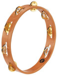 Meinl TA1M-SNT Traditional Wood Tambourine Single Row 10” - Super Natural