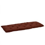 MADAM STOLTZ Prošívaná matrace Brick/Black 45 × 125 cm, červená barva, hnědá barva, textil