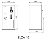 SANELA - Automaty Mincovní automat dveřního zámku, antivandal, matný nerez SLZA 40