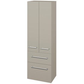 Dřevojas - Vysoká skříň DOS SVD2Z2 50 - M05 Béžová mat / Úchytka T03 / M05 Béžová mat 209568C