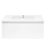 Koupelnová skříňka s umyvadlem SAT B-WAY 79x30x45 cm bílá lesk BWAY80WU4 BWAY80WU4