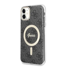 Pouzdro Guess 4G IML MagSafe iPhone 11 černé