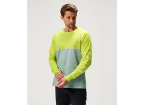 Endura Singletrack Core Printed Tee pánský dres dlouhý rukáv Lime Green vel. M