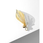 Brož Swarovski Elements Marcelle Gold, Zlatá