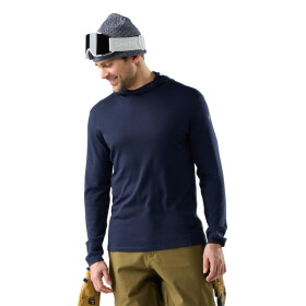 Pánské merino triko dlouhý rukáv SMARTWOOL Men's Classic Thermal Merino Base Layer, Deep Navy velikost: M