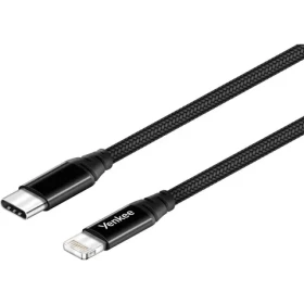 YENKEE YCU 631 USB-C na Lightning kabel černá / délka 1m / 3A (8590669285167)