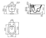 IDEAL STANDARD - Connect Air Závěsné WC, Rimless, Ideal Plus, bílá E2288MA