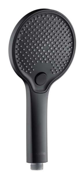 Kielle - Nefia Sprchová hlavice 115, 3 proudy, EcoSpare, matná černá 20427024E