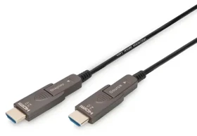 Digitus AK-330127-200-S černá / Adaptérový kabel HDMI - Micro HDMI / AOC / 4K 60Hz / 18 Gbps / 20 m (AK-330127-200-S)