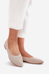 Síťované Textilní Baleríny Dámské Béžové Sarina 40