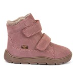 Dívčí zimní barefoot boty ZERU TEX FURRY Dark Pink Froddo G2110151-5 - 34