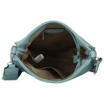 Trendy dámská koženková crossbody kabelka Candelis, džínově modrá