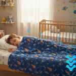 Senzorická zátěžová deka pro děti 4 kg - 150 x 100 cm