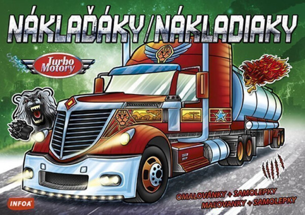 Náklaďáky Nákladiaky Turbo Motory samolepky