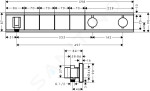 HANSGROHE - RainSelect Baterie pod omítku pro 4 spotřebiče, černá/chrom 15357600