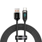 Baseus CASX020001 Kabel USB-A (M) - USB-C (M) 1 m černá / 66W (CASX020001)