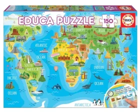 EDUCA Puzzle Mapa se světovými památkami
