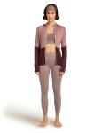 ICEBREAKER Wmns 200 Realfleece Descender LS Zip Hood, Summit/Java/Acid Pink/Cb (vzorek) velikost: S