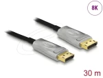 DeLock Aktivní optický kabel DisplayPort 1.4 / Propojovací kabel / 8K / 30 m (85889)