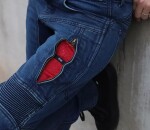 Dámské kalhoty Trilobite Parado doublelayer Aaaa slim fit jeans blue level 2 (prodloužené) - 32 / modrá