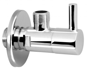 AQUALINE - Rohový kulový ventil 1/2"x3/8", kulatý, chrom 5317