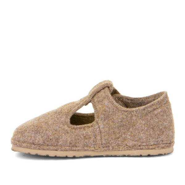 Dětské barefoot bačkory FLEXY WOOLY Beige Froddo G1700378-4 - béžová - 26