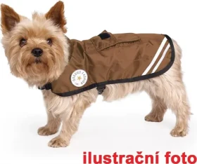 Tommi Pláštěnka Pocker Mokka, 50 cm / Pláštěnka pro psy / Oxford 420D / nepromokavá (012816)
