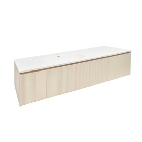 Koupelnová skříňka s umyvadlem Naturel Austen 165x35x52 cm beige mat Naturel Austen165BG AUSTEN165BG