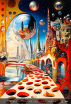 Nástěnný kalendář 2026 Helma - Surreal New Worlds