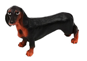 E - Figurka Pes Jezevčík krátkosrstý 18,5 cm