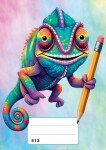 Sešit (513) A5 linkovaný, 10l, Chameleon