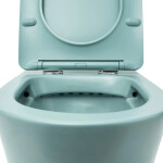 Wc s prkénkem softclose závěsné SAT Infinitio zelená mat zadní odpad SATINF010RREXPLGEM SATINF010RREXPLGEM