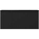 MEXEN/S - Rivel koupelnová skříňka 100 cm s umyvadlem Vela pravá, 1S, 1D, reliéf, černá mat 91A23-10047-3-BBFF71-W23P71